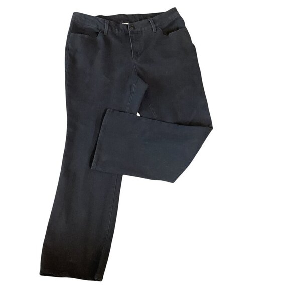 Faded Glory Jeans Plus Sz 16W Black Bootcut Stretch #94N - Picture 2 of 7